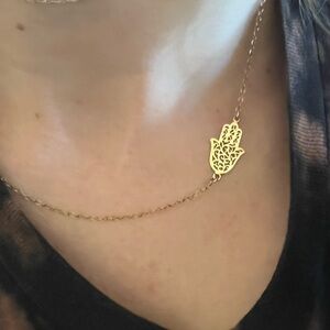 Gold Hamsa Necklace